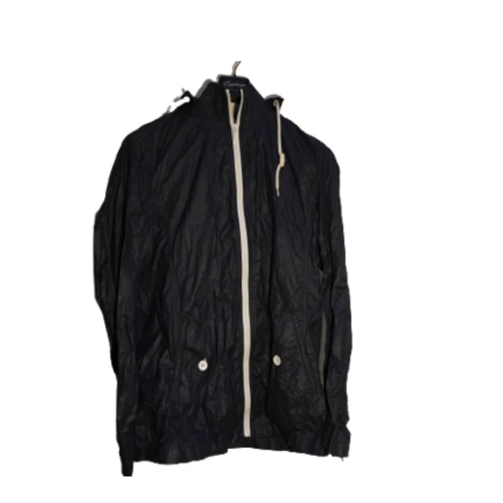 EDC By Esprit Men's Full Zip Hoodie Windbreaker Jacket Black Size Large